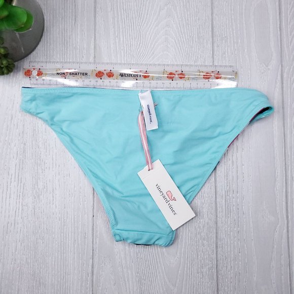 Vinyard Vines Striped Reversible Bikini Bottom S - Picture 3 of 5